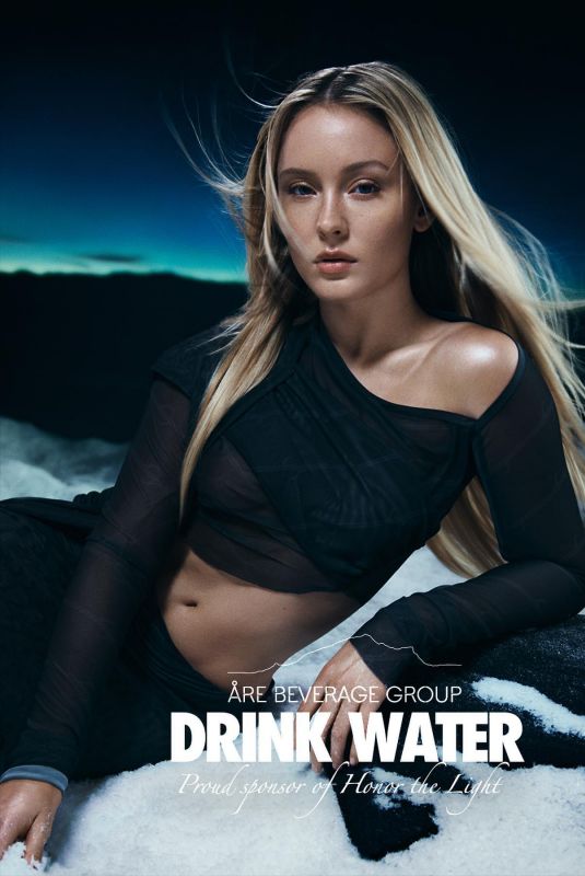 ZARA LARSSON for Are Beverage Group Photoshoot, December 2023