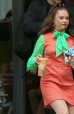 ZOE MARGARET COLLETTI Heading to a Press Junket in New York 10/12/2023