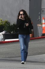 ZOEY DEUTCH Out at Sunset Plaza in West Hollywood 2/26/2023