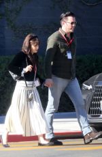 ZOOEY DESCHANEL and Johnathan Scott on a Lunch Date in Brentwood 12/05/2023