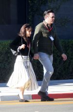 ZOOEY DESCHANEL and Johnathan Scott on a Lunch Date in Brentwood 12/05/2023