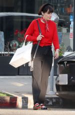 ZOOEY DESCHANEL Out Shopping at Frame in Pacific Palisades 12/29/2023