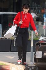 ZOOEY DESCHANEL Out Shopping at Frame in Pacific Palisades 12/29/2023