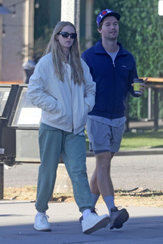 ABBY CHAMPION and Patrick Schwarzenegger Out in Los Angeles 01/19/2024