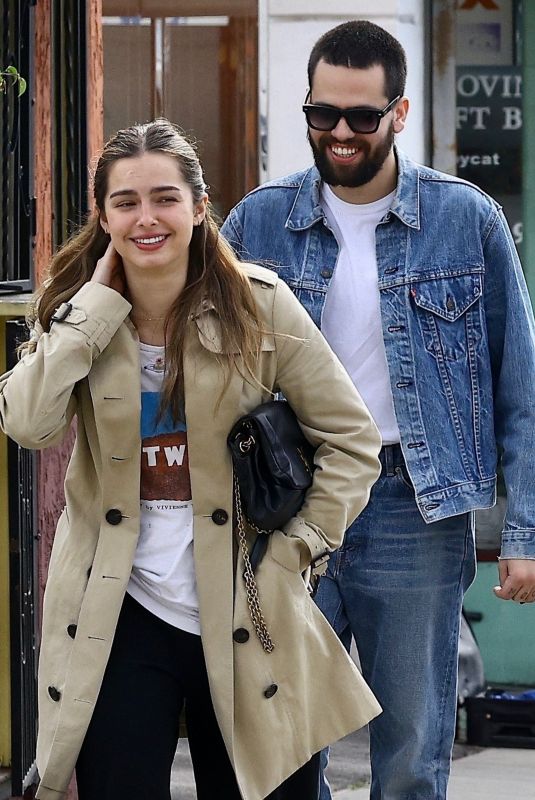 ADDISON RAE and Omar Fedi Out in Los Feliz 01/04/2024