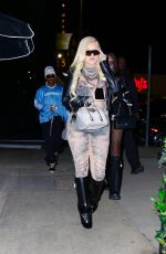 ALABAMA BARKER Arrives at a Party at Linden Nightclub in Los Angeles 01/20/2024