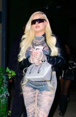 ALABAMA BARKER Arrives at a Party at Linden Nightclub in Los Angeles 01/20/2024