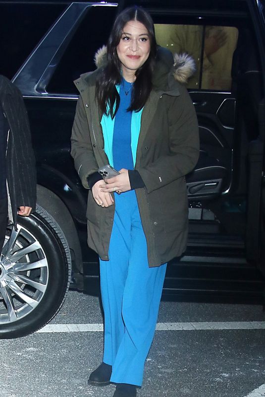ALAQUA COX Arrives at Good Morning America Show in New York 01/15/2024