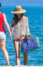ALESSANDRA AMBROSIO in Bikini at a Beach in Florianopolis 01/04/2024