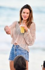 ALESSANDRA AMBROSIO Out at a Beach in Florianopolis 01/03/2023