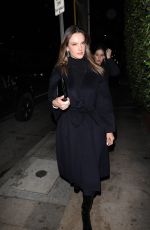 ALESSANDRA AMBROSIO Out for Dinner at Giorgio Baldi in Santa Monica 01/19/2024