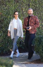 ALESSANDRA AMBROSIO Out for Lunch with a Friend at Cecconi