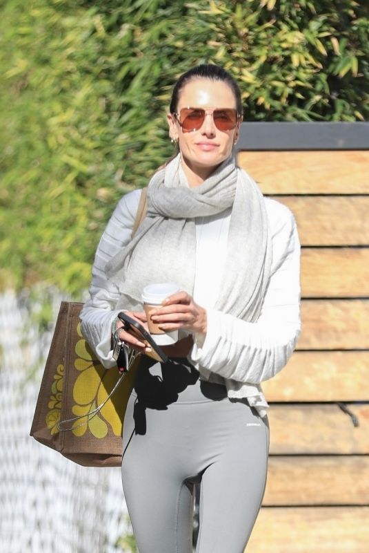 ALESSANDRA AMBROSIO Out for Lunch with a Friend at Cecconi
