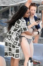 ALEX SCOTT and JESS GLYNNE in Bikinis on Holiday in Tulum 12/31/2023
