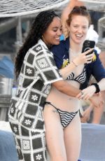 ALEX SCOTT and JESS GLYNNE in Bikinis on Holiday in Tulum 12/31/2023