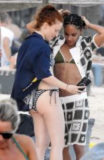 ALEX SCOTT and JESS GLYNNE in Bikinis on Holiday in Tulum 12/31/2023