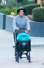 ALIA SHAWKAT Out with Her Baby in Los Angeles 01/28/2024
