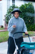 ALIA SHAWKAT Out with Her Baby in Los Angeles 01/28/2024