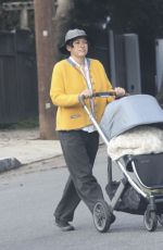ALIA SHAWKAT Out with Her Baby in Los Feliz 01/23/2024