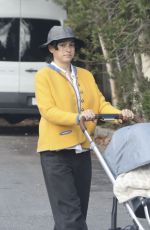 ALIA SHAWKAT Out with Her Baby in Los Feliz 01/23/2024