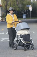 ALIA SHAWKAT Out with Her Baby in Los Feliz 01/23/2024