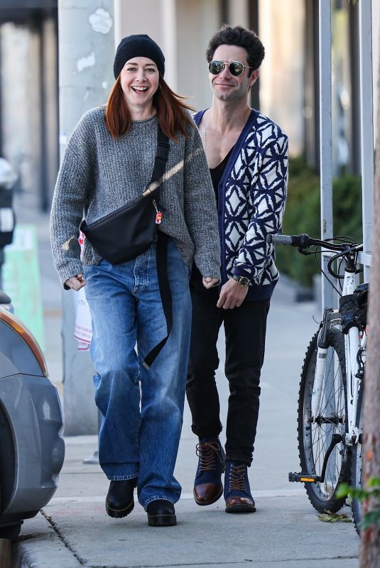 ALYSON HANNIGAN and Sasha Ferber Out for Lunch in West Hollywood 01/12/2024