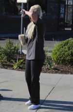 AMANDA BYNES Out for Starbucks Coffee in West Hollywood 01/10/2024
