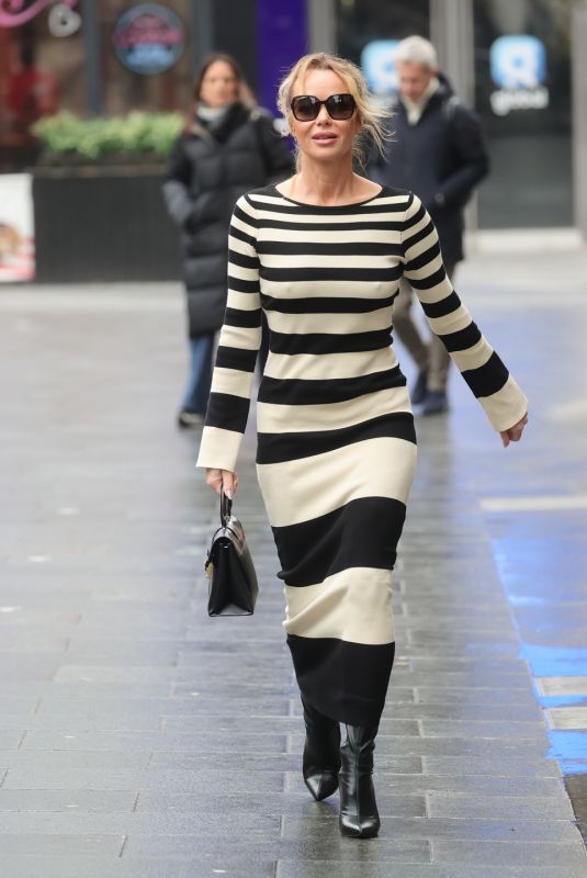 AMANDA HOLDEN Arrives at Heart Breakfast Show in London 01/29/2024