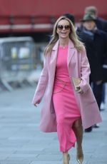 AMANDA HOLDEN in Pink at Heart Radio in London 01/09/2024