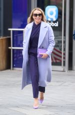 AMANDA HOLDEN Leaves Global Radio Studios in London 01/17/2024