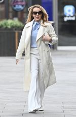 AMANDA HOLDEN Leaves Global Studios Heart Breakfast Show in London 01/24/2024