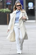 AMANDA HOLDEN Leaves Global Studios Heart Breakfast Show in London 01/24/2024