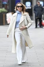 AMANDA HOLDEN Leaves Global Studios Heart Breakfast Show in London 01/24/2024