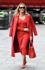 AMANDA HOLDEN Leaves Heart Breakfast Show in London 01/12/2024