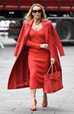 AMANDA HOLDEN Leaves Heart Breakfast Show in London 01/12/2024