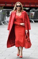 AMANDA HOLDEN Leaves Heart Breakfast Show in London 01/12/2024