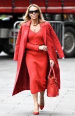 AMANDA HOLDEN Leaves Heart Breakfast Show in London 01/12/2024