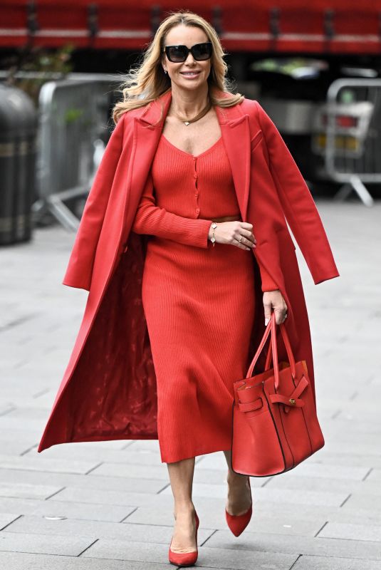 AMANDA HOLDEN Leaves Heart Breakfast Show in London 01/12/2024