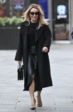 AMANDA HOLDEN Leaves Heart Breakfast Show in London 01/22/2024