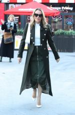 AMANDA HOLDEN Leaves Hearth Radio at Leicester Square in London 01/18/2024