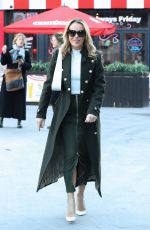 AMANDA HOLDEN Leaves Hearth Radio at Leicester Square in London 01/18/2024