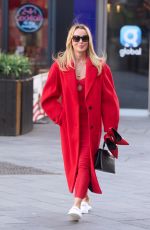 AMANDA HOLDEN Leaves the Global Radio in London 01/26/2024