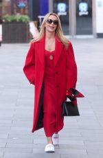 AMANDA HOLDEN Leaves the Global Radio in London 01/26/2024