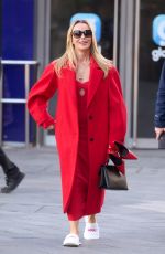 AMANDA HOLDEN Leaves the Global Radio in London 01/26/2024