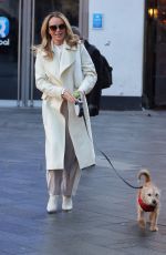 AMANDA HOLDEN Out with Her Dog in London 01/19/2024
