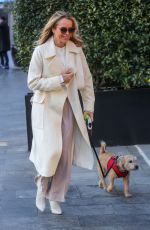 AMANDA HOLDEN Out with Her Dog in London 01/19/2024