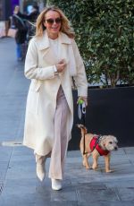 AMANDA HOLDEN Out with Her Dog in London 01/19/2024