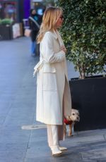 AMANDA HOLDEN Out with Her Dog in London 01/19/2024