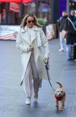 AMANDA HOLDEN Out with Her Dog in London 01/19/2024