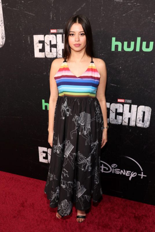 AMBER MIDTHUNDER at Echo Launch Event at Regency Village Theatre in Los Angeles 01/08/2024